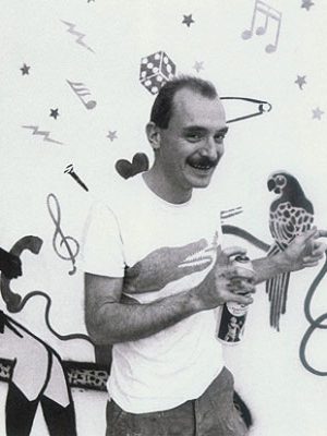 Pioneiro na arte do grafite no Brasil, Alex Vallauri (1949-1987)