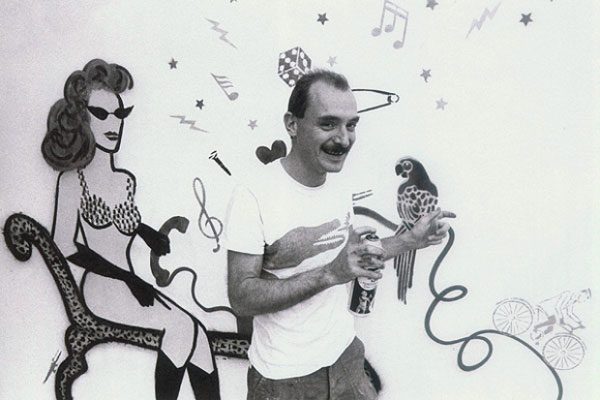 Pioneiro na arte do grafite no Brasil, Alex Vallauri (1949-1987)